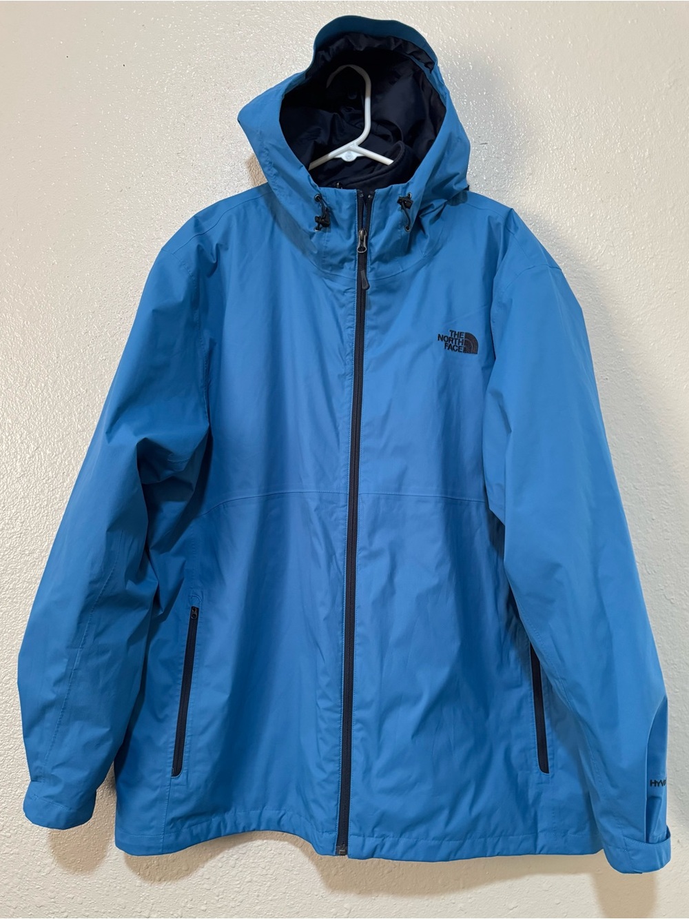 THE NORTH FACE HYVENT 3 in 1 M Sz. XXL Rain/Fleece Blue Jacket Coat Hiking